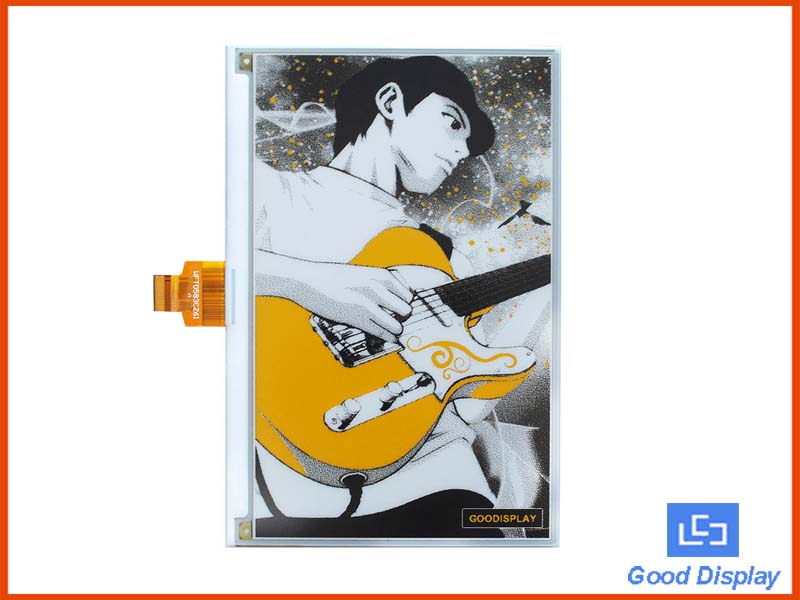 7.5寸三色電子墨水屏/800x480高分辨率電子紙屏/GDEW075C64