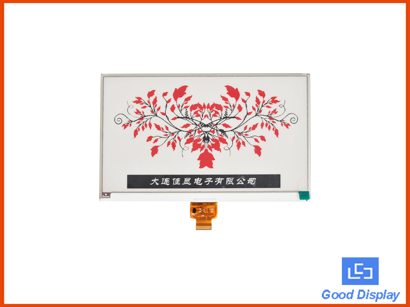 7.5寸Eink彩色電子墨水屏,黑白紅三色SPI接口640*384分辨率電子紙屏