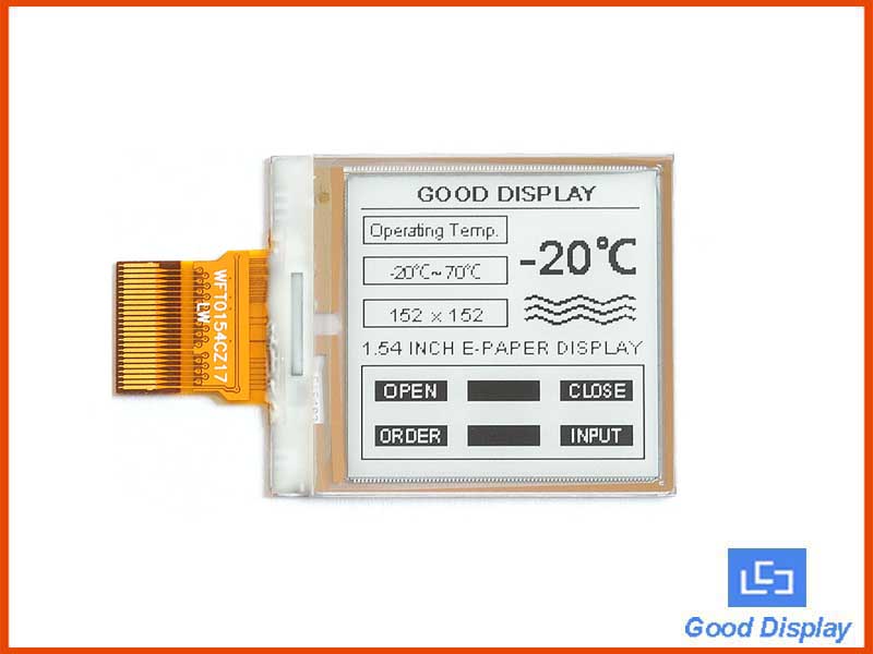 1.54寸DES電子紙顯示屏/超寬溫200x200分辨率小尺寸電子墨水屏 GDEW0154M10