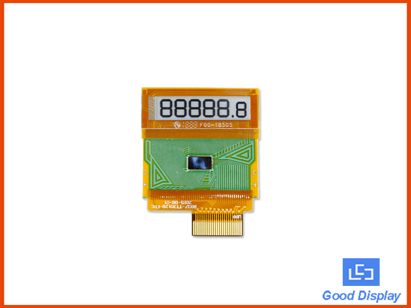 0.9寸段碼6位8字電子紙顯示屏/可彎折電子紙屏/小尺寸電子紙屏